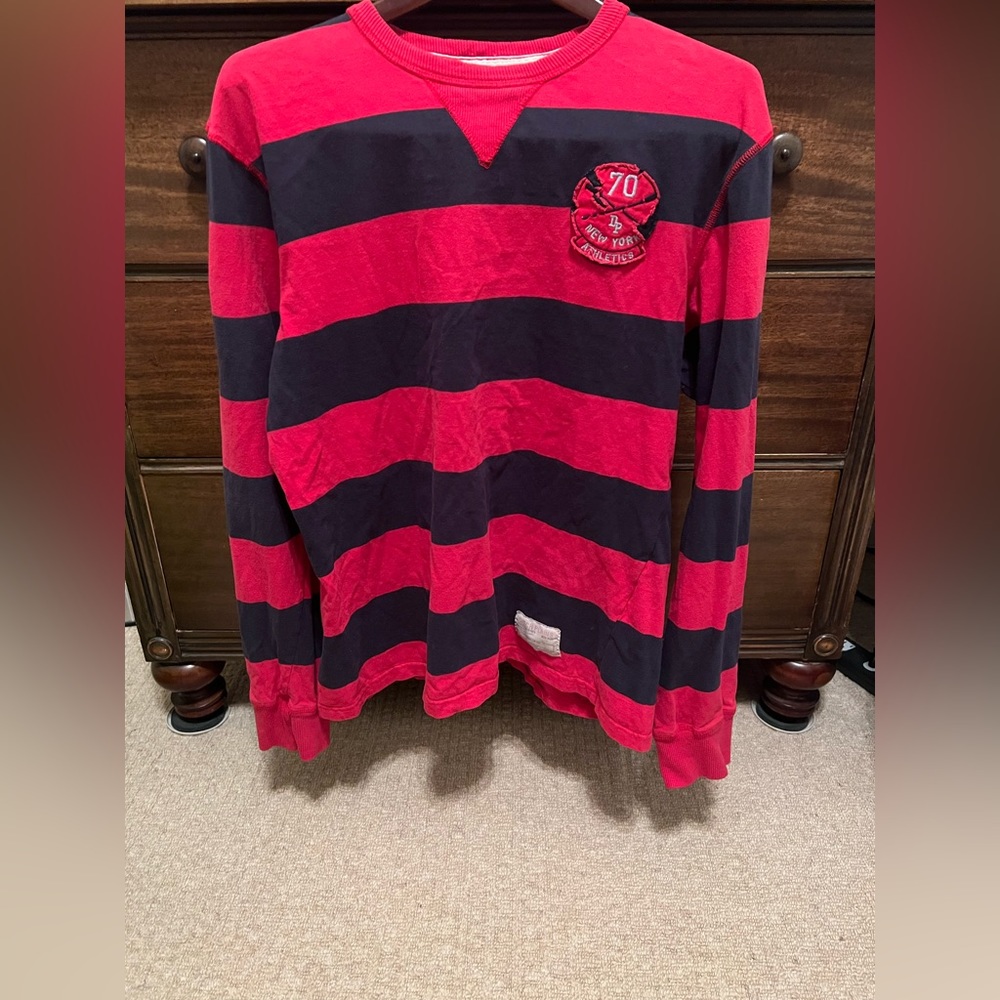 DITCH PLAIN Stripe BOYS RED/BLUE NY SZ XLARGE 18-20